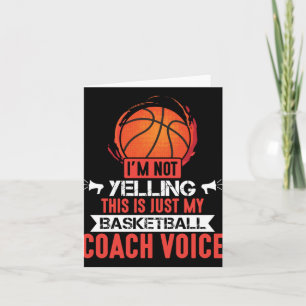 Basketball Coach Voice Karte