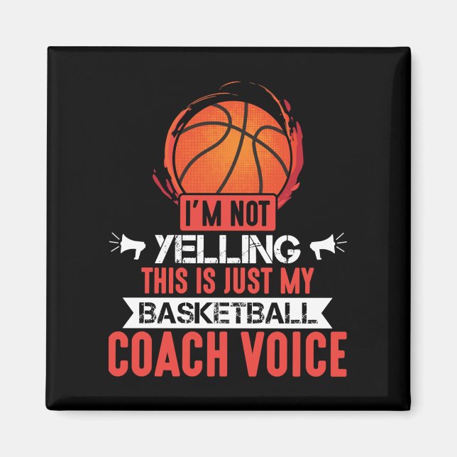 Basketball Coach Voice Magnet (Vorne)