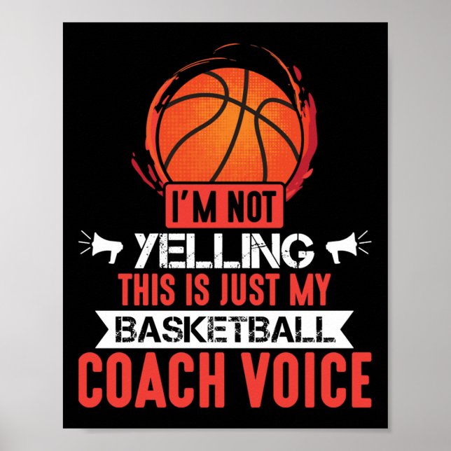 Basketball Coach Voice Poster (Vorne)