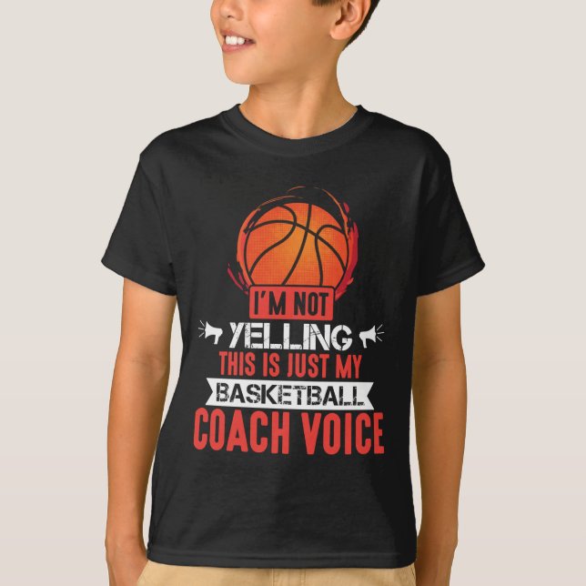 Basketball Coach Voice T-Shirt (Vorderseite)