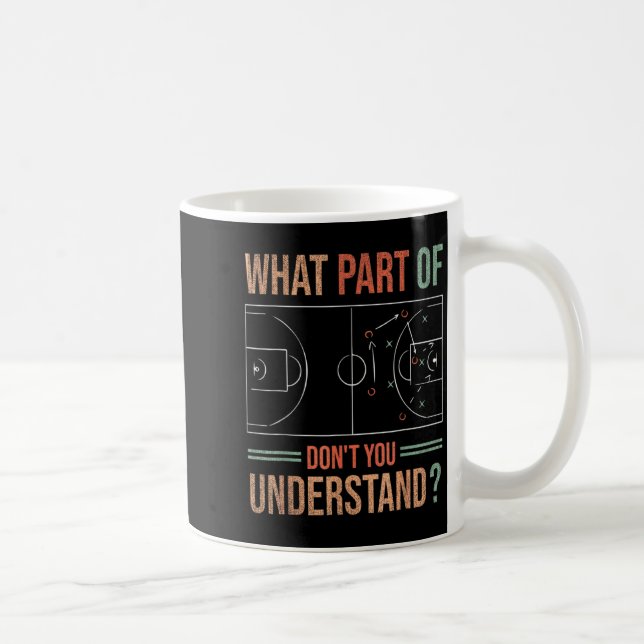 Basketball Coach What Part Of Dont You Understand  Kaffeetasse (Rechts)