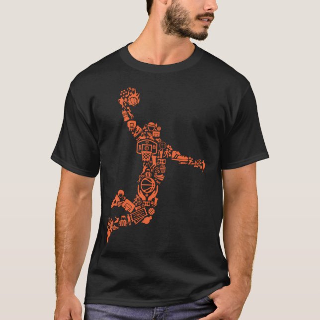 Basketball Collage T-Shirt (Vorderseite)