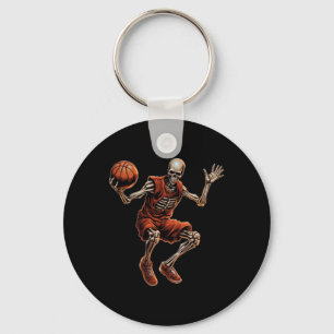 Basketball Cooles sonniges Halloween Schlüsselanhänger