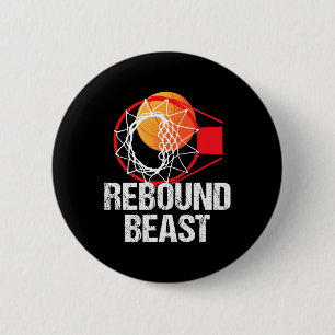 Basketball Court Fun Rebound Beast Player Geschenk Button