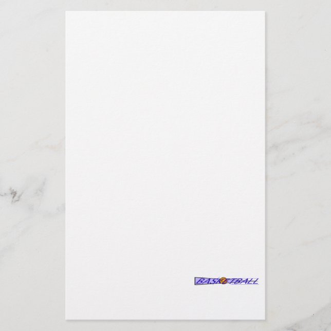 Basketball Court Logo Briefpapier (Vorderseite)