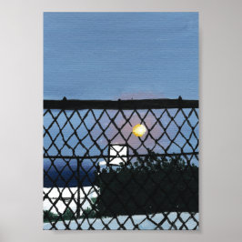 Basketball Court Print, Value Poster Paper