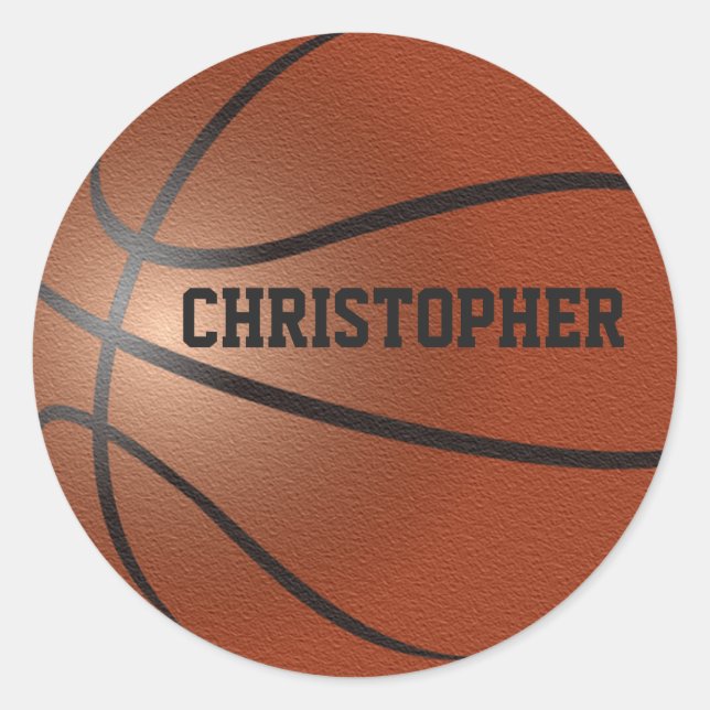 Basketball Custom Sticker (Vorderseite)