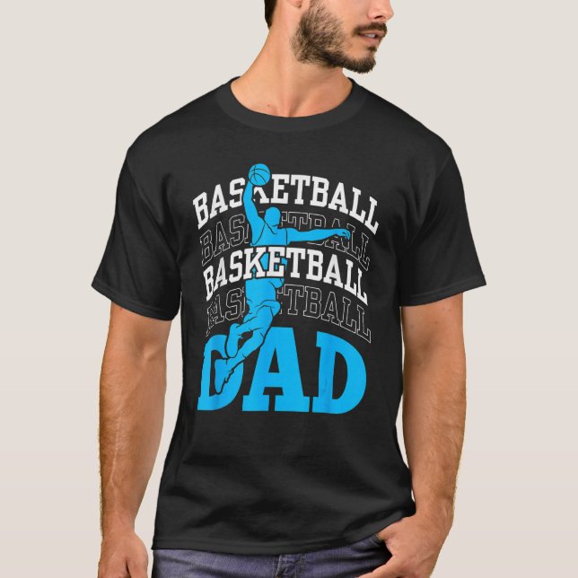 Basketball Dad Coach Team Match Player Father Dadd T-Shirt (Vorderseite)