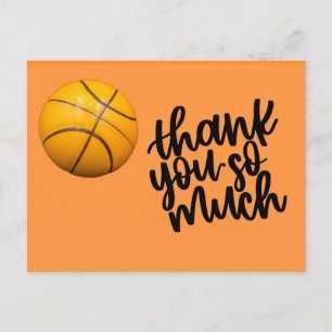 Basketball Danke Karte mit Basketball