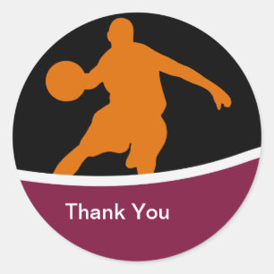 Basketball Danke Stickers