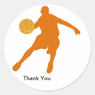 Basketball Danke Stickers