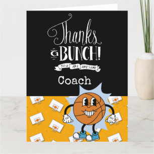 Basketball Dankeschön Coach Dankeskarte