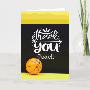 Basketball Dankeschön Coach Karte