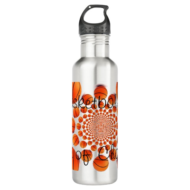 Basketball Das Spiel der Champions Edelstahlflasche (Vorderseite)