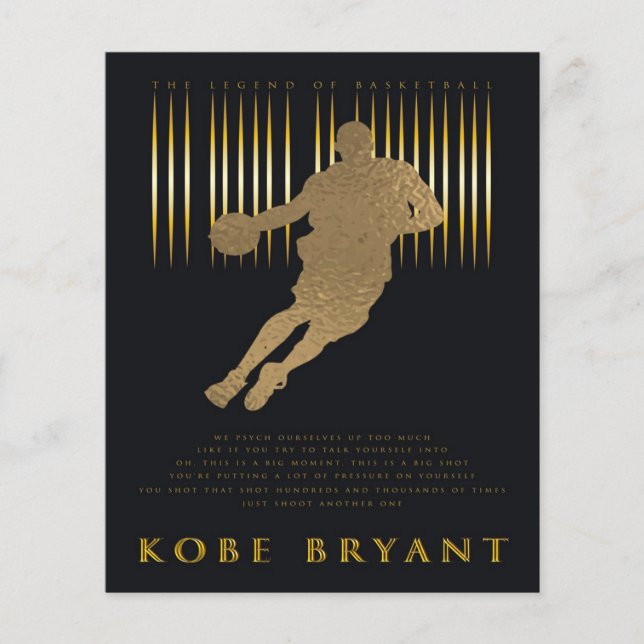 Basketball Decor Canvas Flyer (Vorne)