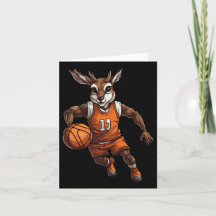 Basketball Deer Karte