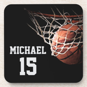 Basketball Dein Name Getränkeuntersetzer