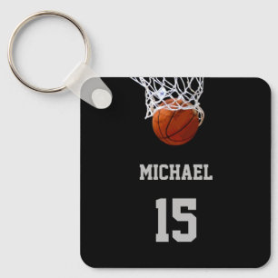 Basketball Dein Name Schlüsselanhänger