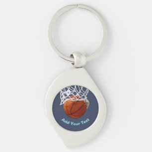 Basketball Dein Name Text Nachricht Slogan Benutze Schlüsselanhänger