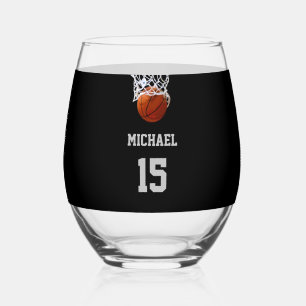 Basketball Dein Name Weinglas Ohne Stiel