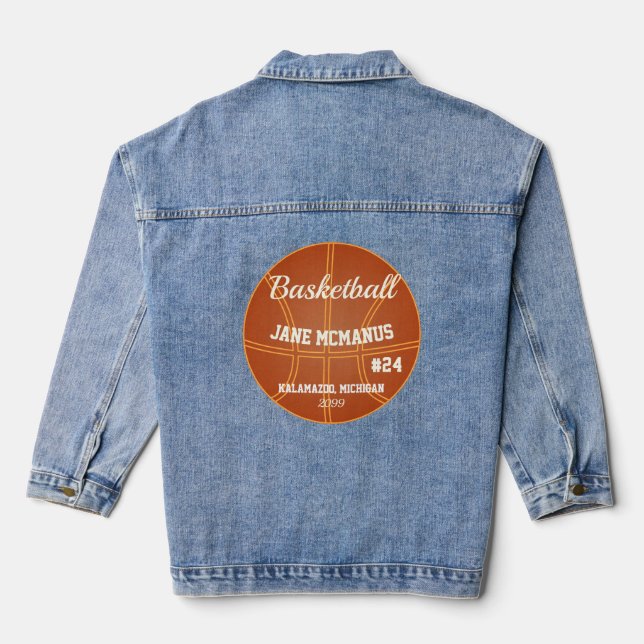 Basketball Denim Jacket Jeansjacke (Rückseite)