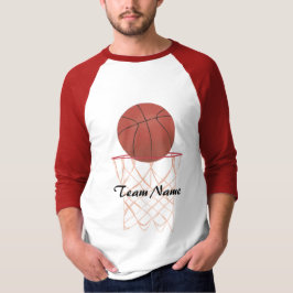 Basketball, der den Basketball bildet, Teamname-Sh T-Shirt