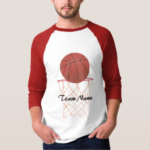 Basketball, der den Basketball bildet, Teamname-Sh T-Shirt