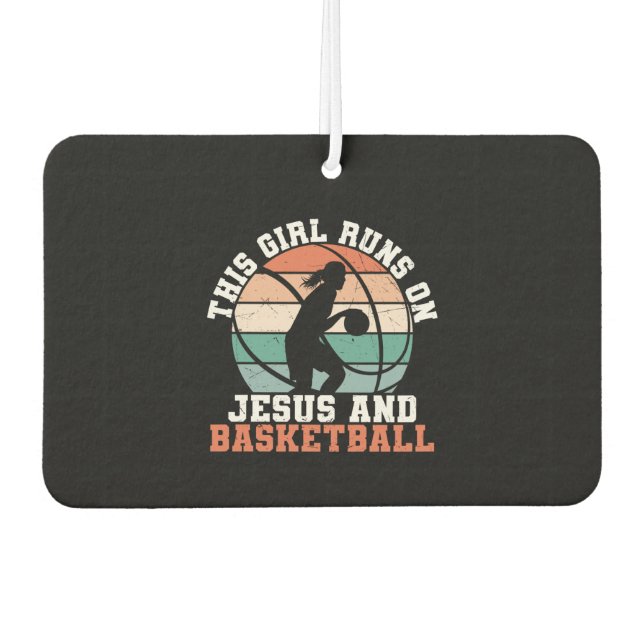 Basketball der Frauen Autolufterfrischer (Vorderseite)