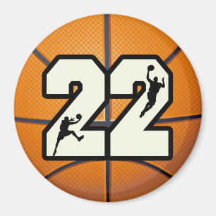Basketball der Nr.-22 Magnet
