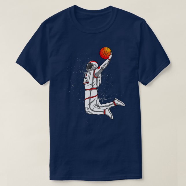 Basketball des Astronauten T-Shirt (Design vorne)