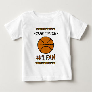 Basketball des Fan-#1 fertigen es besonders an Baby T-shirt
