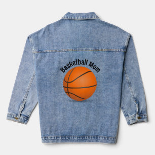 Basketball Design Denim Jacket Jeansjacke
