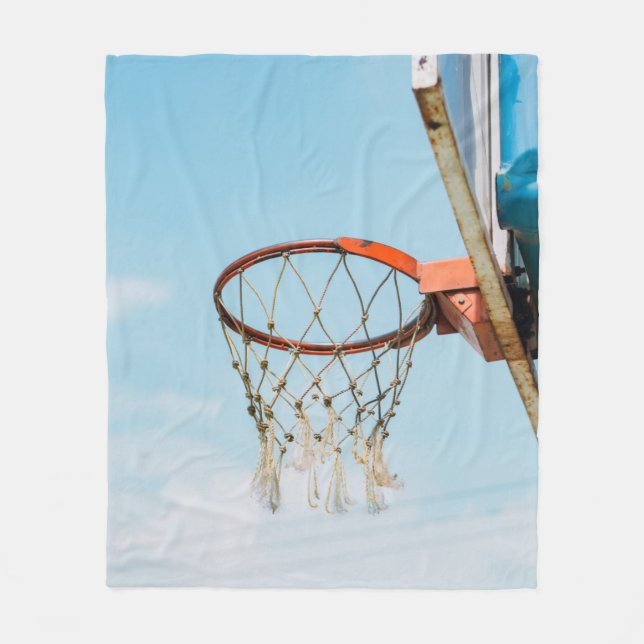 Basketball-Design Fleecedecke (Vorderseite)