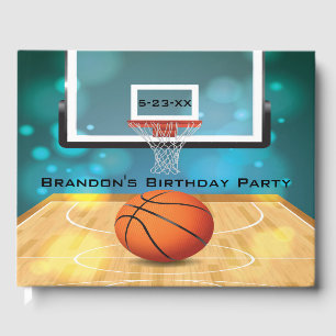 Basketball Design Gästebuch