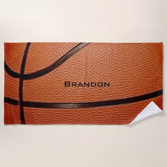 Basketball Design Strandtuch (Vorderseite)
