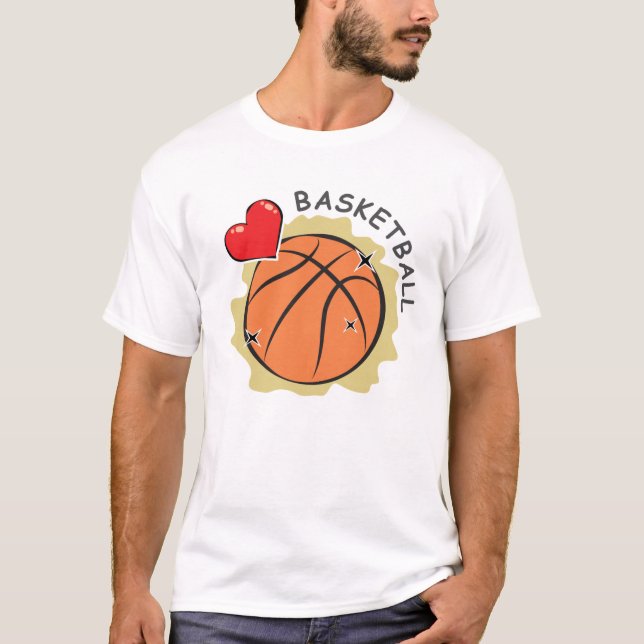 Basketball-Design T-Shirt (Vorderseite)
