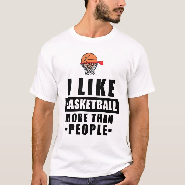 Basketball-Design T-Shirt (Vorderseite)