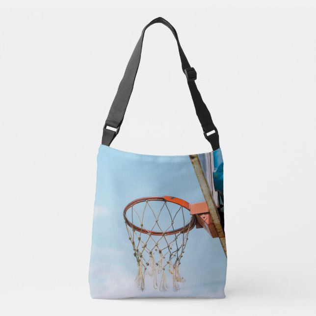 Basketball-Design Tragetaschen Mit Langen Trägern (Vorderseite)