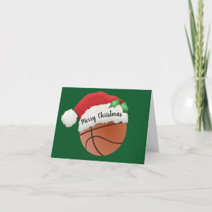Basketball Design Weihnachtskarte Karte