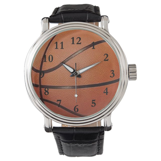 Basketball-Designschau Armbanduhr (Vorderseite)
