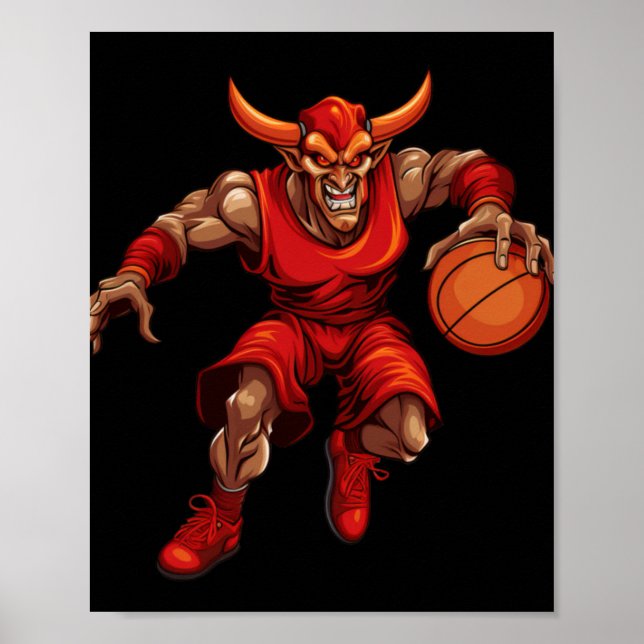 Basketball Devil Poster (Vorne)