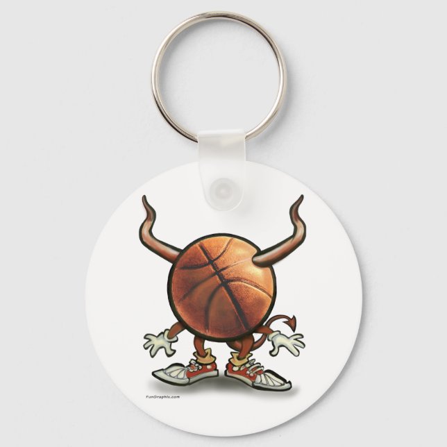 Basketball Devil Schlüsselanhänger (Vorderseite)