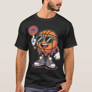 Basketball Donut Eiscreme T-Shirt