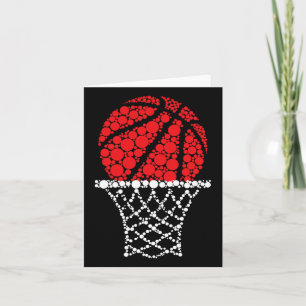 Basketball Dots Happy Dot Day für Kinder Mann Frau Karte