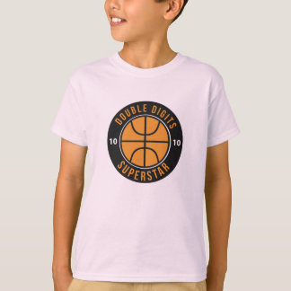 Basketball Double Digits Superstar 10. BIRTHDAY T-Shirt