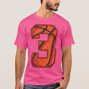 Basketball Dritter 3. Geburtstag Junge Mädchen Dre T-Shirt