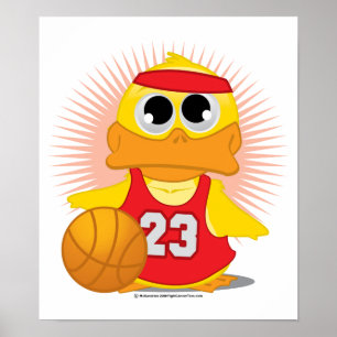Basketball-Duck Poster