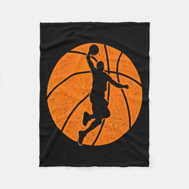Basketball-Dunk-Ball-Shooting-Srts-Spiel-Trainer Fleecedecke (Vorderseite)