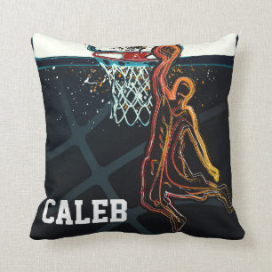 Basketball-Dunk-Jump-Shot moderne urbane Coolness Kissen