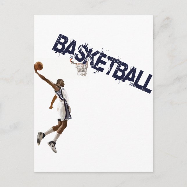 Basketball Dunk Postkarte (Vorderseite)